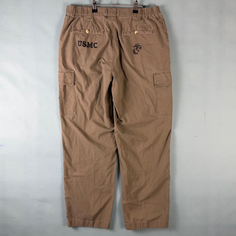 Vintage 90s Y2K Columbia Mens 33x30 Tan USMC Cargo Pants Relaxed Hiking Utility
